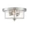 Nuvo Fixture, Flush, 2-Light, Incandescent, 60W, 120V, A19, Medium Base, Weight: 7.29 60/7190 - alternate 2